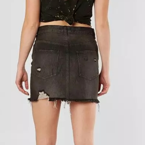 We The Free by Free People Distressed Denim Skirt - Picture 4 of 7